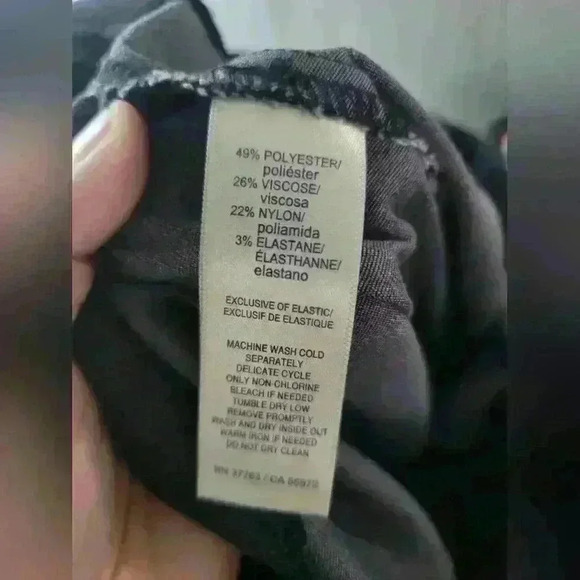 Rafella Comfort Studio grey dress pants w/ elastic waist size 10 strechy. - Picture 3 of 5